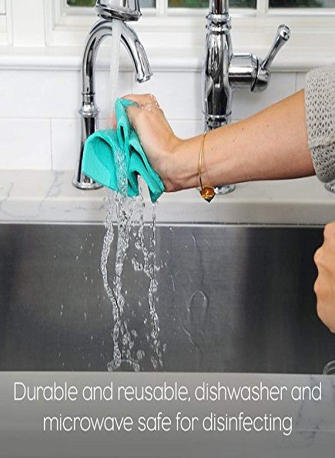 ddLUCK Dishcloth Cellulose Sponge Cloths - Bulk 12 Pack of Reusable Washable Cleaning Cloths for Kitchen - Absorbent Dish Cloth Hand Towel (12 Pack Assorted) - Image 3